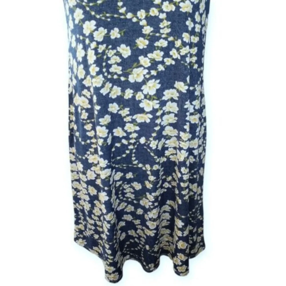 Espresso Blue and Yellow Floral Dress Sz.S EUC. - Picture 5 of 8